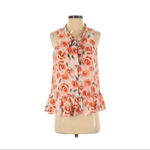 Joe Fresh Rose Tie Neck Blouse